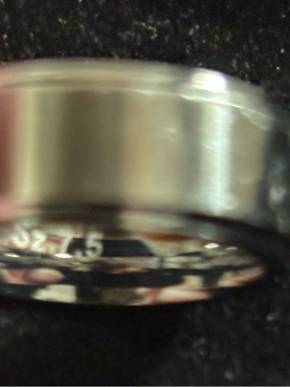 Micheal Hill Tungsten Cobalt With Grey Diamond Ring - Picture 6 of 10